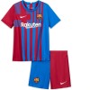 Kids Barcelona Home Soccer Jersey Kit (Jersey+Shorts) 2021/22 Nike