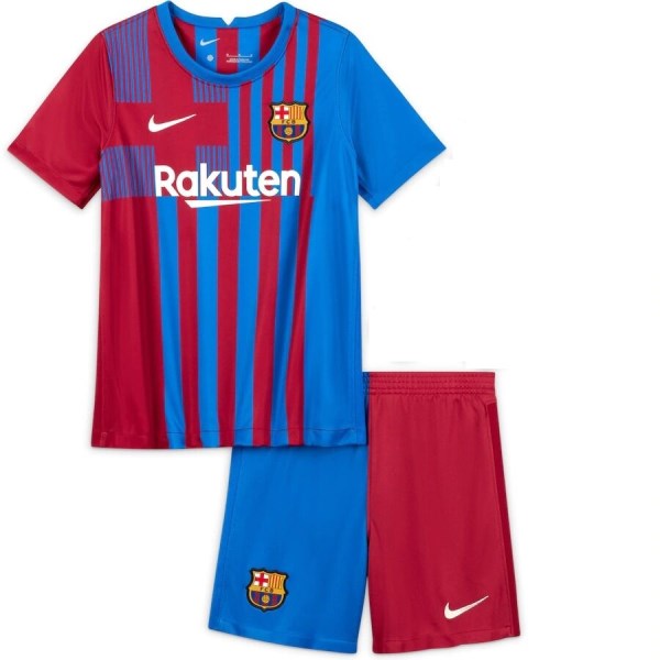 Kids Barcelona Home Soccer Jersey Kit (Jersey+Shorts) 2021/22 Nike