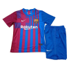 Kids Barcelona Home Soccer Jersey Kit (Jersey+Shorts) 2021/22 Nike