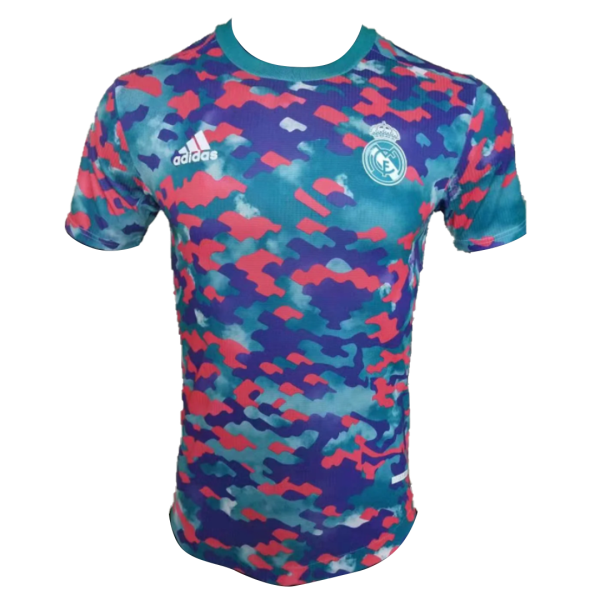 Men's Authentic Real Madrid Pre-Match Soccer Jersey Shirt 2021/22 Adidas