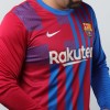 Men's Replica Barcelona Home Long Sleeves Soccer Jersey Shirt 2021/22 Nike