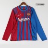 Men's Replica Barcelona Home Long Sleeves Soccer Jersey Shirt 2021/22 Nike