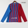Men's Replica Barcelona Home Long Sleeves Soccer Jersey Shirt 2021/22 Nike