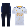 Men's Real Madrid Soccer Training Kit (Top+3/4Pants) 2021/22 Adidas