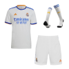 Men's Replica Real Madrid Home Soccer Jersey Whole Kit (Jersey+Shorts+Socks) 2021/22 Adidas