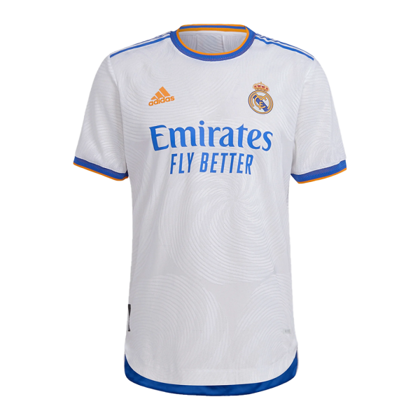 Men's Authentic Real Madrid Home Soccer Jersey Shirt 2021/22 Adidas