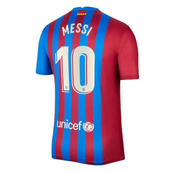Men's Replica MESSI #10 Barcelona Home Soccer Jersey Shirt 2021/22 Nike