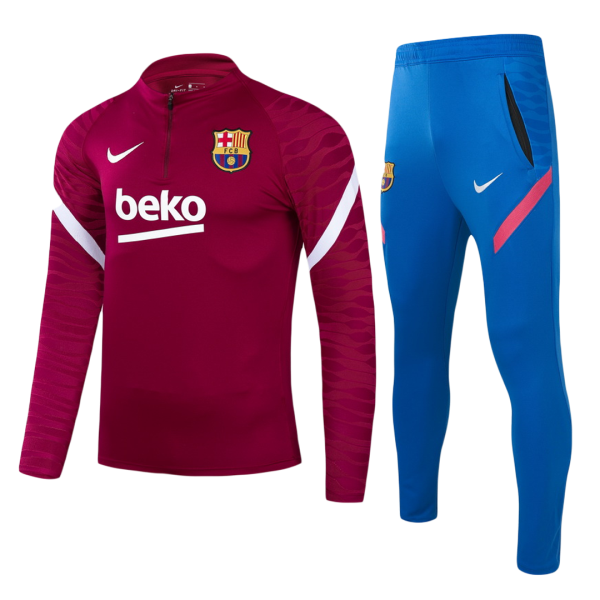 Kids Barcelona Zipper
Tracksuit Sweat Shirt Kit(Top+Pants) 2021/22 Nike
