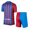 Men's Replica Barcelona Home Soccer Jersey Kit (Jersey+Shorts) 2021/22 Nike