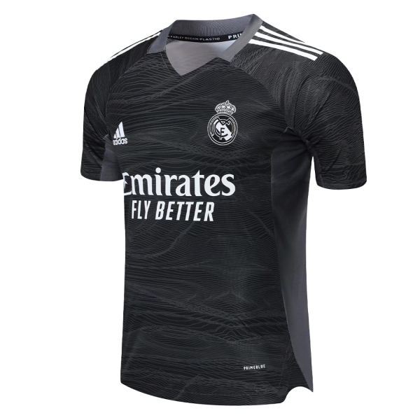 Men's Replica Real Madrid Goalkeeper Soccer Jersey Shirt 2021/22 Adidas