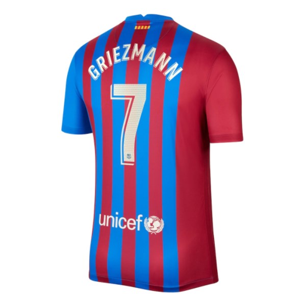 Men's Replica GRIEZMANN #7 Barcelona Home Soccer Jersey Shirt 2021/22 Nike
