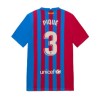 Men's Replica PIQUÉ #3 Barcelona Home Soccer Jersey Shirt 2021/22 Nike