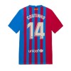Men's Replica COUTINHO #14 Barcelona Home Soccer Jersey Shirt 2021/22 Nike