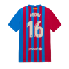 Men's Replica PEDRI #16 Barcelona Home Soccer Jersey Shirt 2021/22 Nike