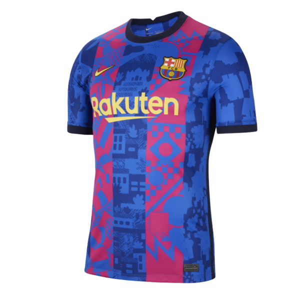 UCL Men's Replica Barcelona Third Away Soccer Jersey Shirt 2021/22 Nike