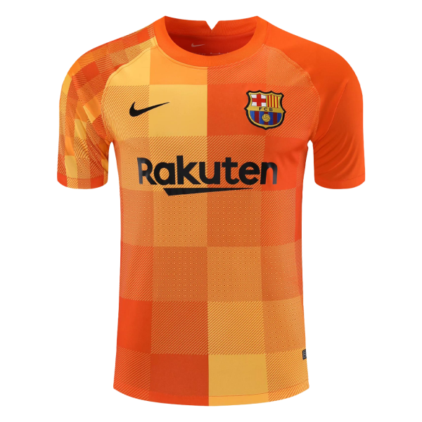 Men's Replica Barcelona Goalkeeper Soccer Jersey Shirt 2021/22 Nike
