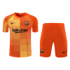 Men's Replica Barcelona Goalkeeper Soccer Jersey Kit (Jersey+Shorts) 2021/22 Nike