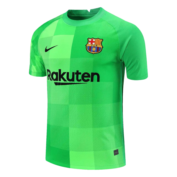 Men's Replica Barcelona Goalkeeper Soccer Jersey Shirt 2021/22 Nike