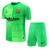 Men's Replica Barcelona Goalkeeper Soccer Jersey Kit (Jersey+Shorts) 2021/22 Nike