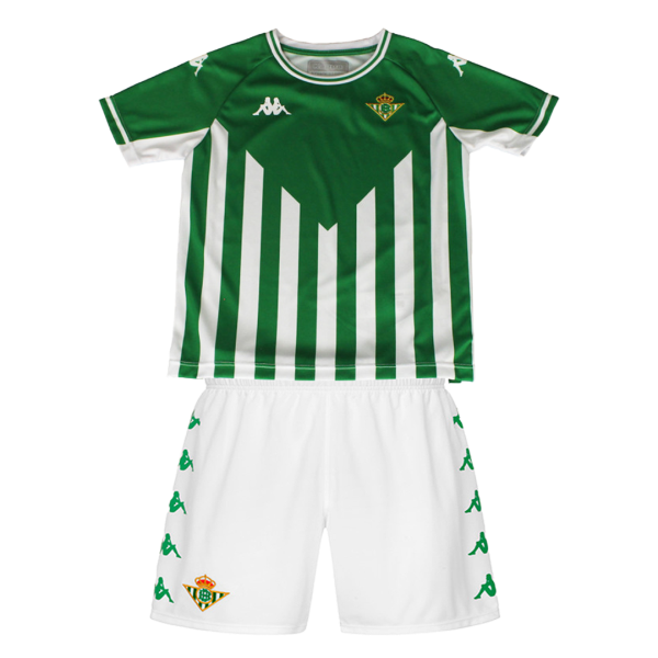 Kids Real Betis Home Soccer Jersey Kit (Jersey+Shorts) 2021/22 Kappa