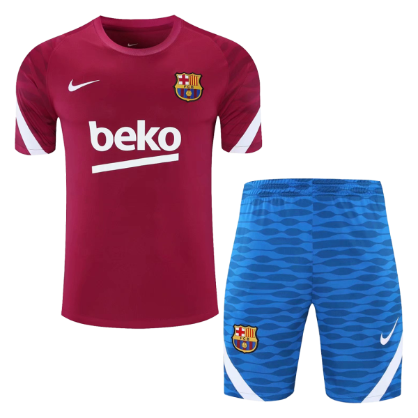 Men's Barcelona Training Soccer Jersey Kit (Jersey+Shorts) 2021/22 Nike