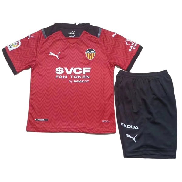 Kids Valencia Away Soccer Jersey Kit (Jersey+Shorts) 2021/22 Puma