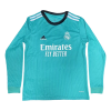 Men's Replica Real Madrid Third Away Long Sleeves Soccer Jersey Shirt 2021/22 Adidas
