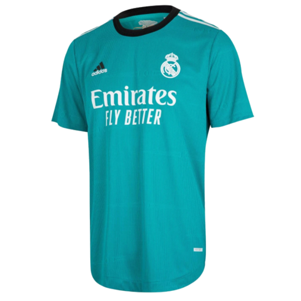 Men's Authentic Real Madrid Third Away Soccer Jersey Shirt 2021/22 Adidas