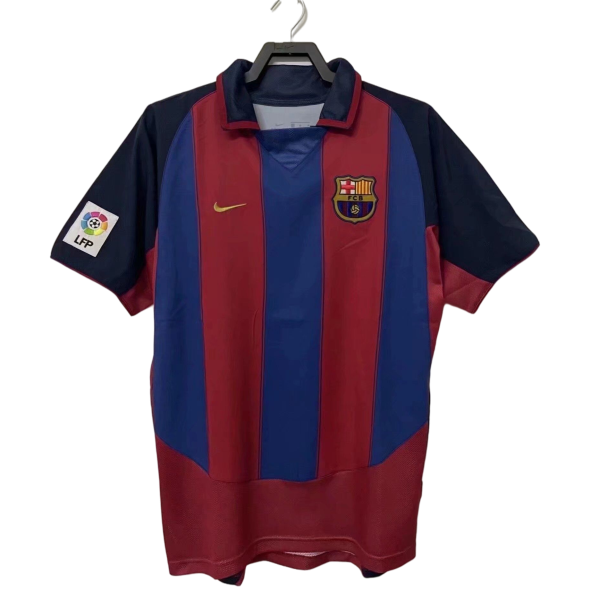 Men's Retro 2003/04 Barcelona Home Soccer Jersey Shirt Nike