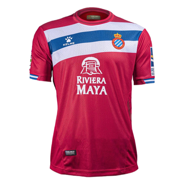 Men's Replica RCD Espanyol Away Soccer Jersey Shirt 2021/22 Kelme