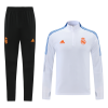 Men's Real Madrid Zipper Tracksuit Sweat Shirt Kit (Top+Trousers) 2021/22 Adidas
