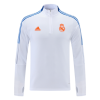 Men's Real Madrid Zipper Tracksuit Sweat Shirt Kit (Top+Trousers) 2021/22 Adidas