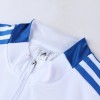 Men's Real Madrid Zipper Tracksuit Sweat Shirt Kit (Top+Trousers) 2021/22 Adidas