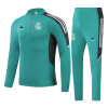 Men's Real Madrid Zipper Tracksuit Sweat Shirt Kit (Top+Trousers) 2021/22 Adidas