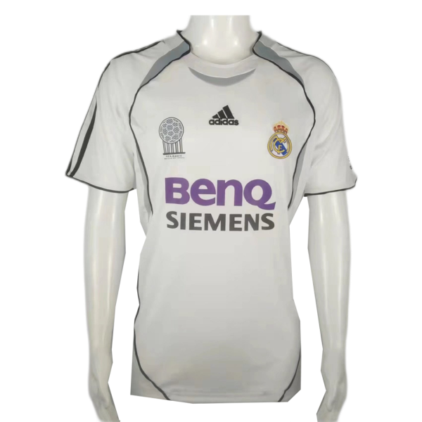 Men's Retro 2006/07 Real Madrid Home Soccer Jersey Shirt Adidas