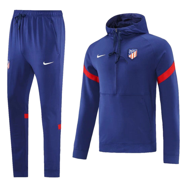Men's Atletico Madrid Hoodie Training Kit (Jacket+Pants) 2021/22 Nike