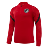 Men's Atletico Madrid Zipper Tracksuit Sweat Shirt Kit (Top+Trousers) 2021/22 Nike