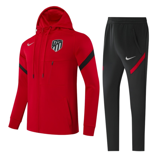 Kids Atletico Madrid Hoodie Training Jacket Kit(Jacket+Pants) 2021 Nike