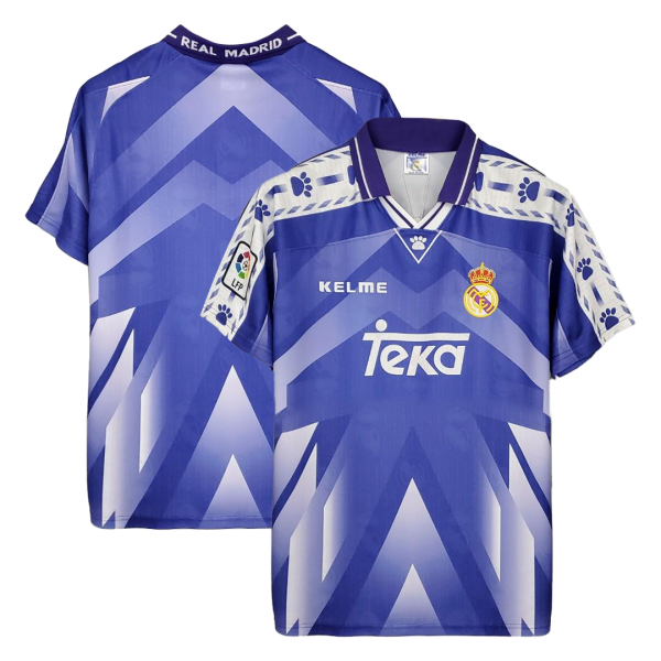 Men's Retro 1996/97 Real Madrid Away Soccer Jersey Shirt Adidas