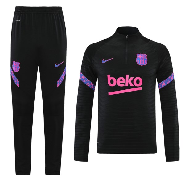 Men's Barcelona Zipper Tracksuit Sweat Shirt Kit (Top+Trousers) 2021/22 Nike