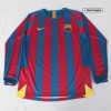 Men's Retro 2005/06 Replica Barcelona Home Long Sleeves Soccer Jersey Shirt Kappa