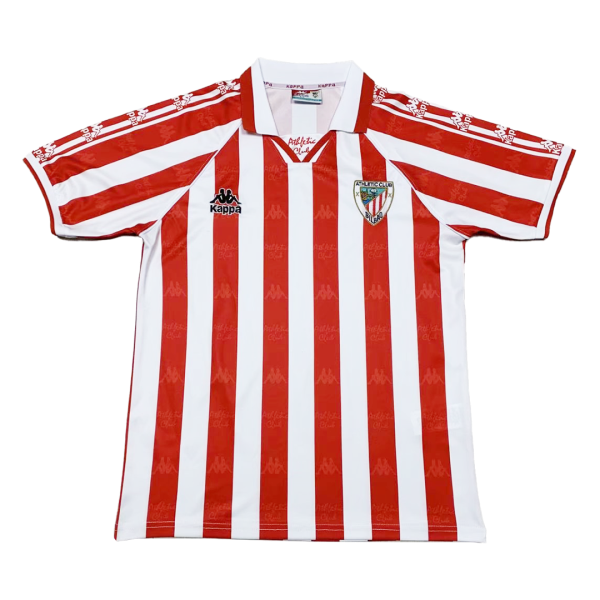 Men's Retro 95/97 Athletic Club de Bilbao Home Soccer Jersey Shirt Nike