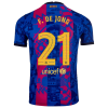 Men's Replica Frenkie de Jong #21 Barcelona Third Away Soccer Jersey Shirt 2021/22 Nike