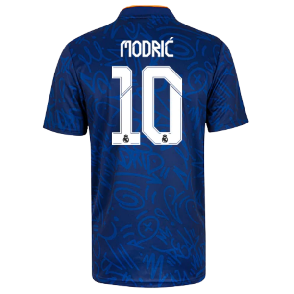 Men's Replica MODRIĆ #10 Real Madrid Away Soccer Jersey Shirt 2021/22 Adidas