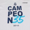 Men's Replica Real Madrid Campeón 35 T-Shirt 2021/22 Adidas