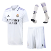 Men's Replica Real Madrid Home Soccer Jersey Whole Kit (Jersey+Shorts+Socks) 2022/23 Adidas