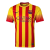 Men's Retro 2013/14 Barcelona Away Soccer Jersey Shirt Nike