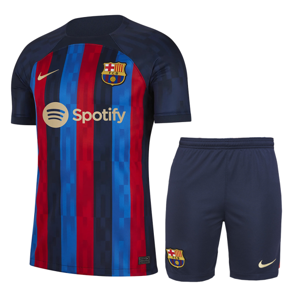 Men's Replica Barcelona Home Soccer Jersey Kit (Jersey+Shorts) 2022/23 Nike
