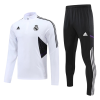 Men's Real Madrid Zipper Tracksuit Sweat Shirt Kit (Top+Trousers) 2022/23 Adidas