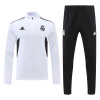 Men's Real Madrid Zipper Tracksuit Sweat Shirt Kit (Top+Trousers) 2022/23 Adidas